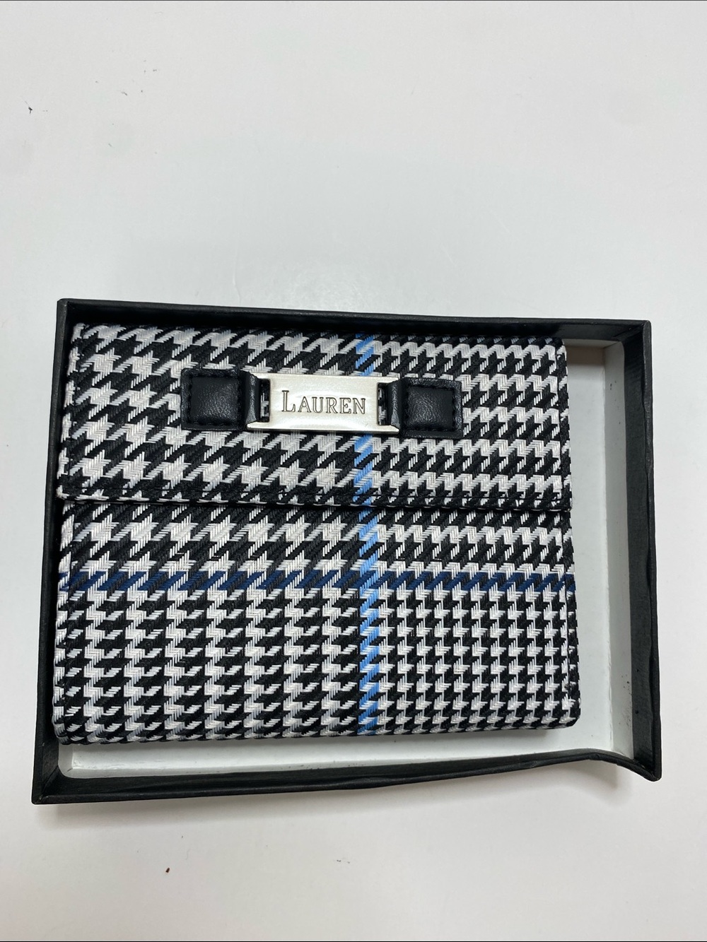 Ralph Lauren Black and Cream Houndstooth Shoulder Bag and Wallet - Picture 8 of 16